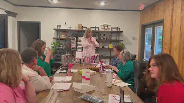 Mary Kay party!!  Lots of skin care supplements demoed at one time!