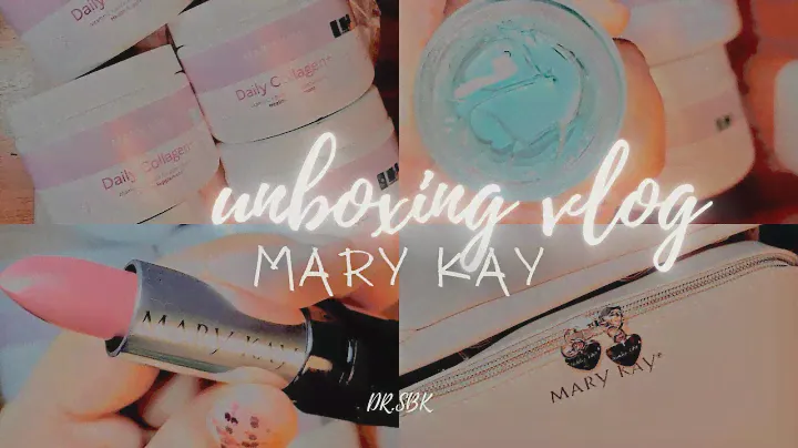 Mary Kay Unboxing ll ASMR, aesthetic, unboxing, collagen, soothing eye gel, gel semi shine lipstick