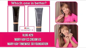 Mary Kay CC Cream vs Mary Kay TimeWise 3D Foundation | Product Review & Demo - Vlog #29
